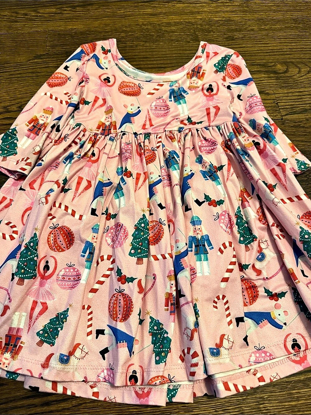 Mila & Rose Girls' Holiday Print Dress Size 3T